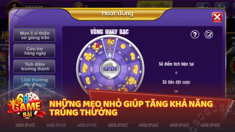 Một vài chiến thuật đơn giản có thể giúp bạn gia tăng tỷ lệ trúng phần thưởng